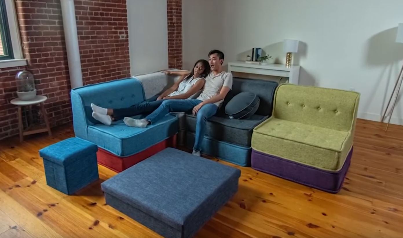 モジュL字型ソファ